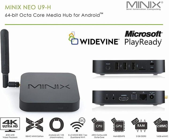Image du produit Minix Neo U9-H (16 Go, Android 6.0 (Marshmallow))