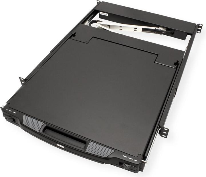 Produktbild Aten CL1000N UK Single Rail 19"-LCD-Konsole, 19" 1HE, UK-Layout (PS/2-USB, VGA)