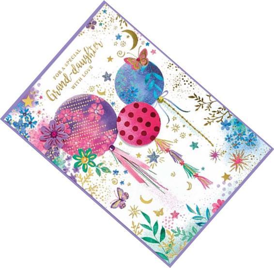 Produktbild Simon Elvin Ballons Grusskarte Grand Daughter Isabal Garden 6erPack Karton (6 Stk.)