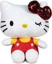 Tinisu Hello Kitty soft toy - 16 cm cuddly toy jubilee glitter plush toy (16 cm)