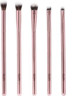 Actual product image Glov Make Up Brush zestaw pędzli do makijażu 5szt Pink (Eyebrows)