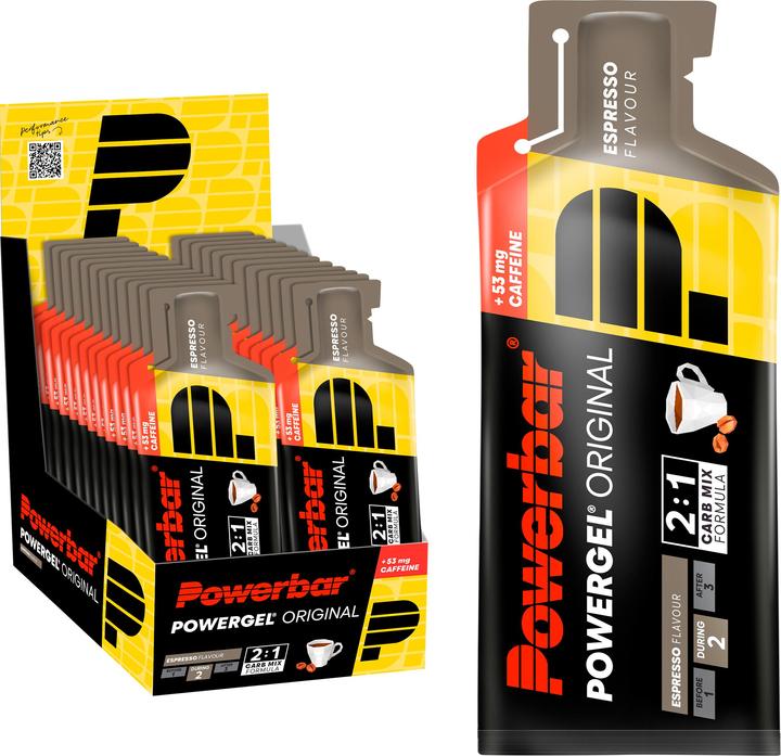 Produktbild Powerbar PowerGel Original (Espresso, Koffein, 24 Stk., 984 g)