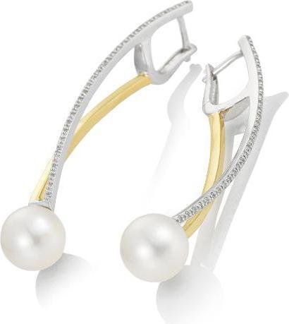 Breuning OHRSCHMUCK - C.ZP/Brill. 0,33 Ct. H/si (585, - Gold)