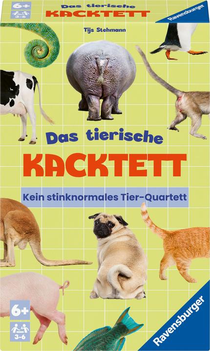 Actual product image Ravensburger 23050 - The animal poop quartet, quartet with animal poop topic, family game for children (German)