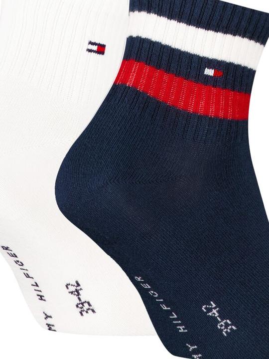 Immagine prodotto Tommy Hilfiger Socken Söckchen 2P Weiss/Marine (Confezione da 2, 39 - 42)