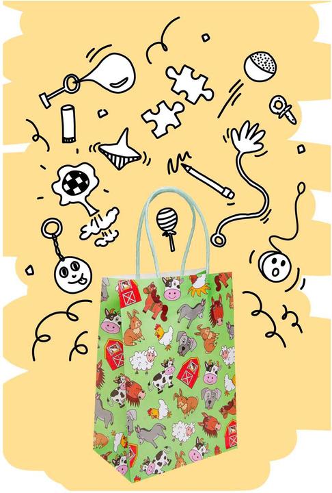 Produktbild LG-Imports Geschenktüte Nutztiere (Geschenktüte, 12 x)