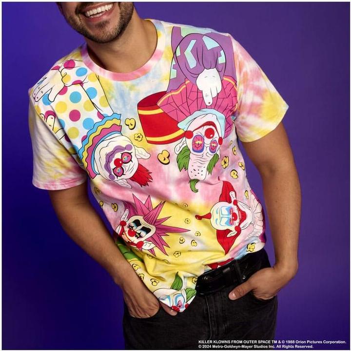 Actual product image Loungefly Killer Klowns from Outer Space by Tee T-Shirt Unisex Killer Klowns Size M (M)