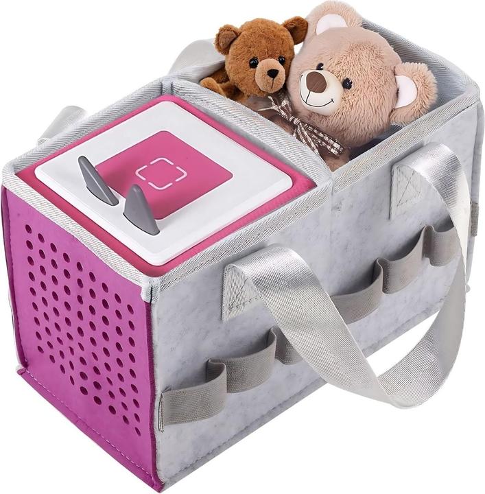 Produktbild Hermex Aufbewahrungstasche für Hörspielbox und Figuren Organizer-Tasche für Hörspiel Pink