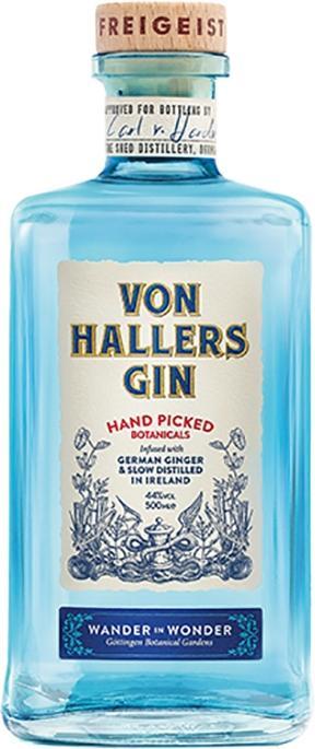 Actual product image von Hallers Blue Gin (1 x 50 cl)