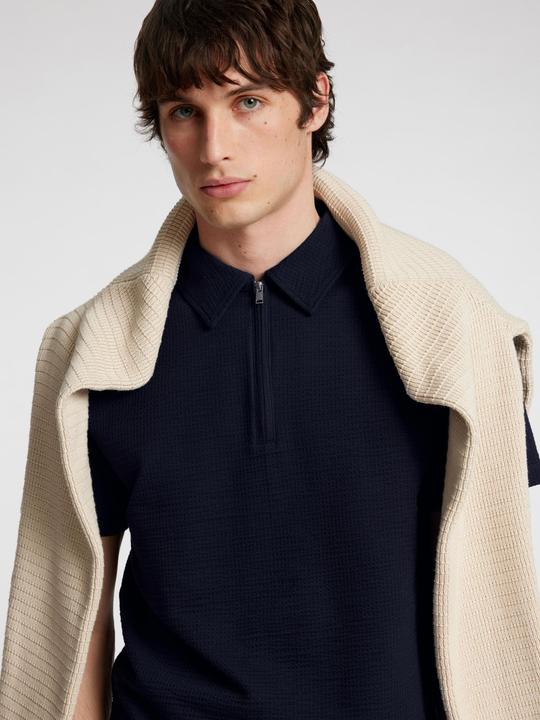 Actual product image Selected Homme Seersucker Polo shirt (S)