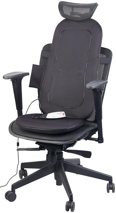 Produktbild Newgen medicals Shiatsu-Sitzauflage für Rückenmassage, mit IR-Tiefenwärme & Vibration