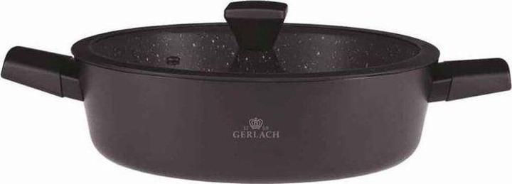 Produktbild Mondex GRANITEX 24cm aluminum pot with Ilag coating with lid 4.4L 340R (24 cm, Kochtopf, Aluminium)