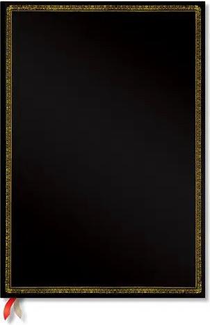 Actual product image Paperblanks Notizbuch PB Black Edition Midi liniert (120 x 180 mm, Lined, Hardcover)