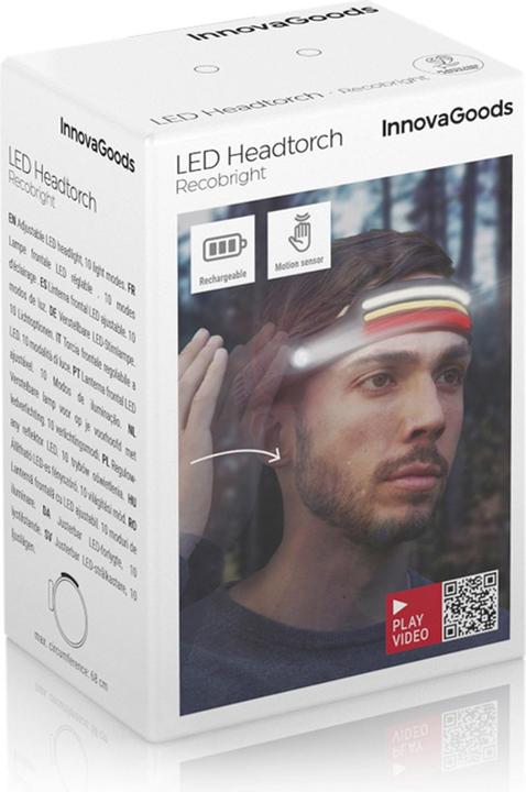 Produktbild InnovaGoods Wiederaufladbare Stirnlampe - LED (660 lm)