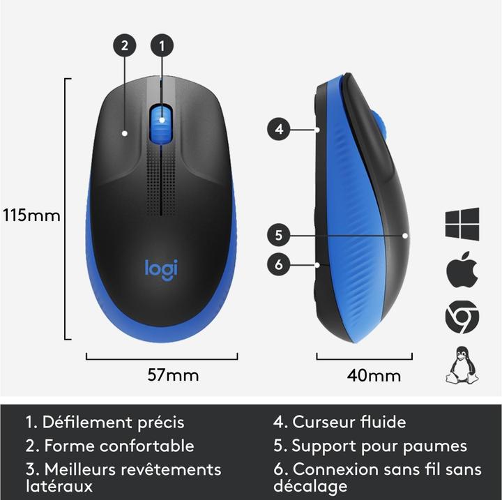 Immagine prodotto Logitech M190 (Senza fili)