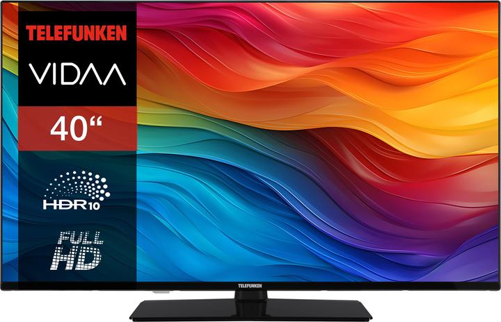 Produktbild Telefunken Fernseher 40 Zoll Smart TV VIDAA XF40VP750M - Full HD Fernseher, HDR TV mit Triple-Tuner (40", LED, Full HD, 2025)