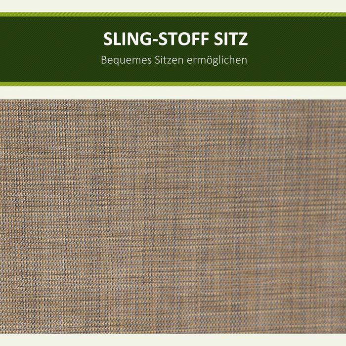 Produktbild Swisshandel24 Hollywoodschaukel, 3-Sitzer, verstellbares Sonnendach, bis 300kg, 196x128x172 cm, Braun