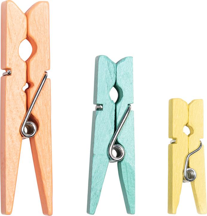 Actual product image Folia Wooden clips pastel