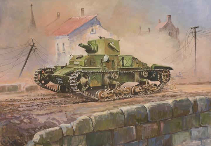 Actual product image Zvezda British Light Tank Matilda Mk I