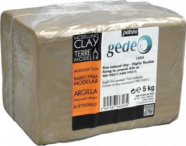 Image du produit Pebeo Gédéo Argile à Cuire Blanche Pain 5 Kg (Blanc, 5000000 ml)