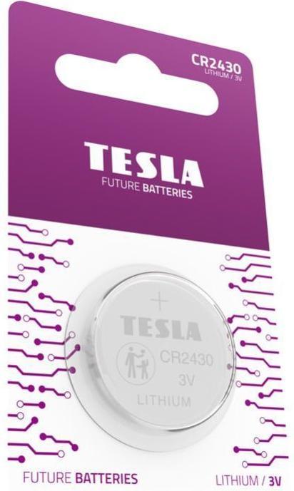 Tesla Batterie Lithiumbatterie CR2430 (1x240) 3V 1 Stück (1 Stk., CR2430)