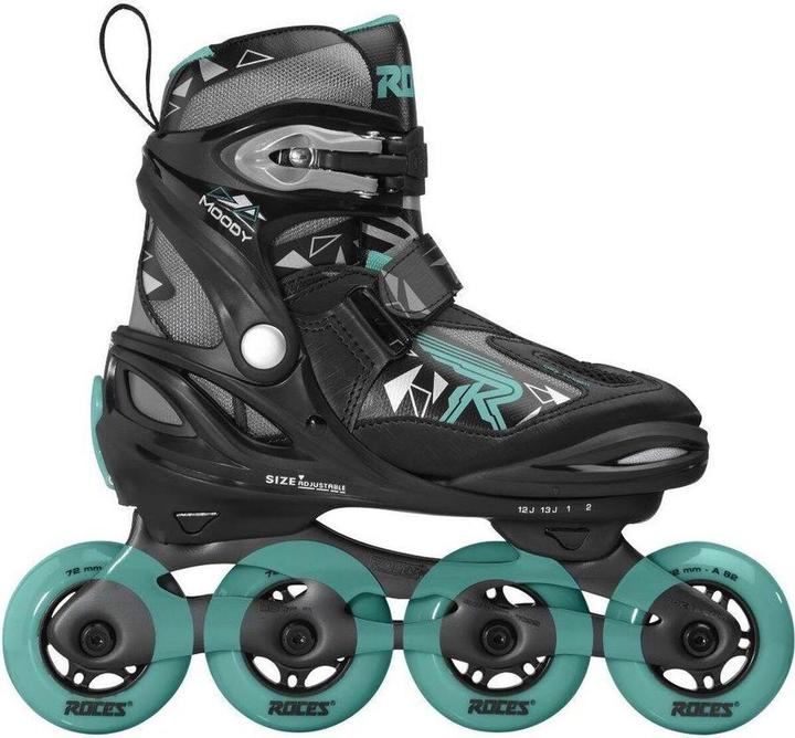 Actual product image Roces Skates Moody Girl Tif black-grey-turquoise sp. 400856 03 (30-35) (30, 31, 32, 33, 34, 35)