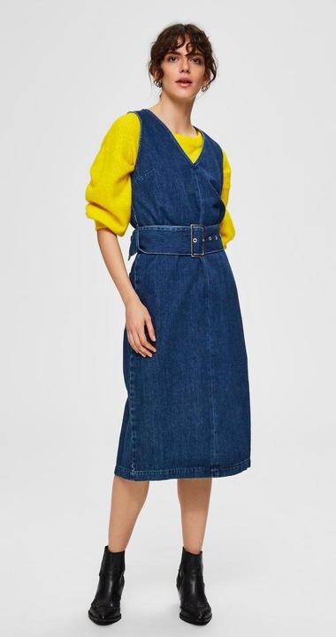 Actual product image Selected Femme Waist belt denim dress (38)