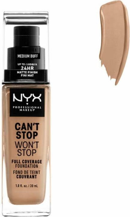 Produktbild NYX Professional Make-Up Can't Stop Won't Stop - Full Coverage Foundation Medium Buff (Medium Buff)
