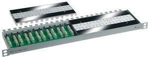 Actual product image Telegärtner 48.30cm (19") connection module,Cat.7 raw cable, 12-way, 1/2 U (Plastic cable ties, 483 mm, 1 pcs.)