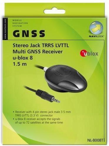 Image du produit Navilock NL-8008T Récepteur GNSS multiple à jack stéréo TRRS TTL
