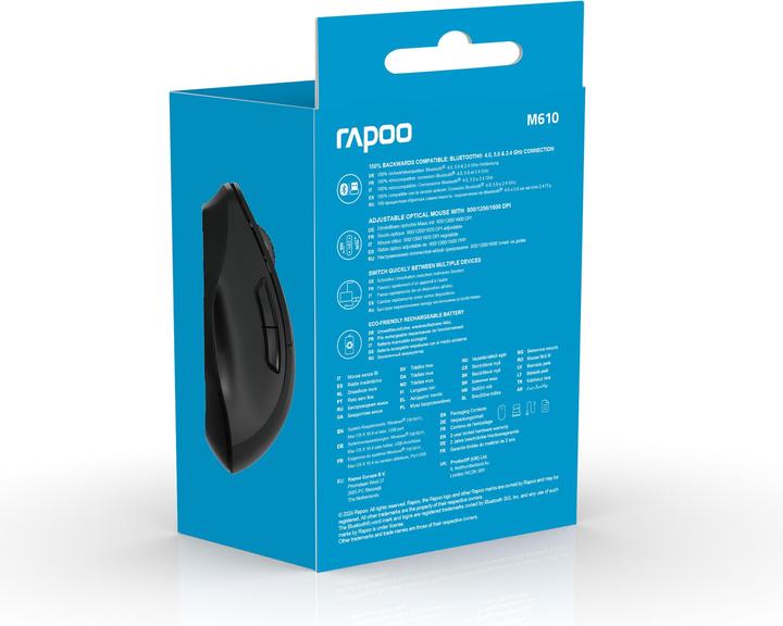 Actual product image Rapoo M610 Rech. Wirel. Mouse (Wireless)