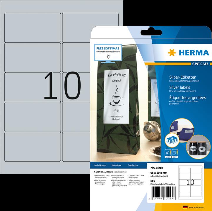 Immagine prodotto HERMA Etichette colorate resistenti alle intemperie A4