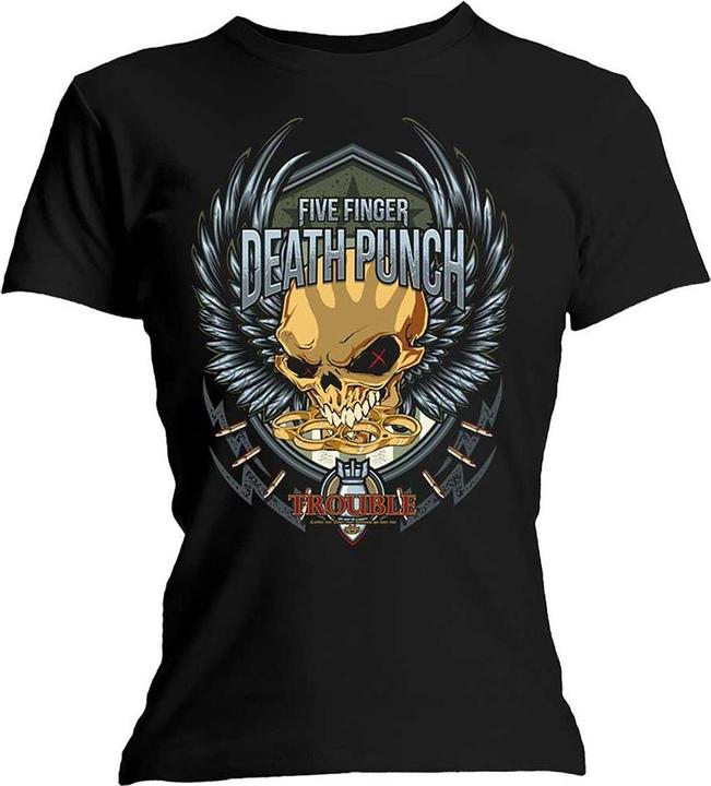 Immagine prodotto Five Finger Death Punch Trouble Maglietta Donna (M)