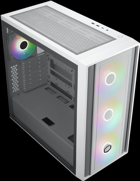 Actual product image Cooler Master MasterBox 600 White (mATX, ITX, ATX, E-ATX)