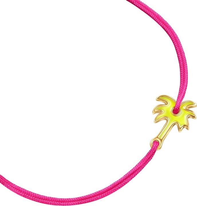 Immagine prodotto Glanzstücke München Bracciale in tessuto con palma - 36492 (22 cm, Argento)