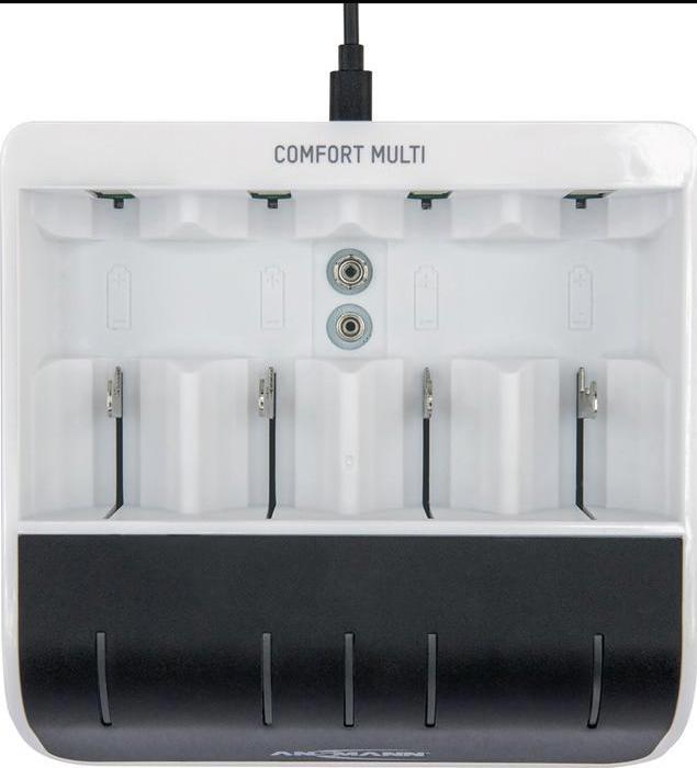 Produktbild Ansmann Comfort Multi Ladegerät (1 Stk., AA, HR03, 800 mAh, Ladegerät ohne Akku)