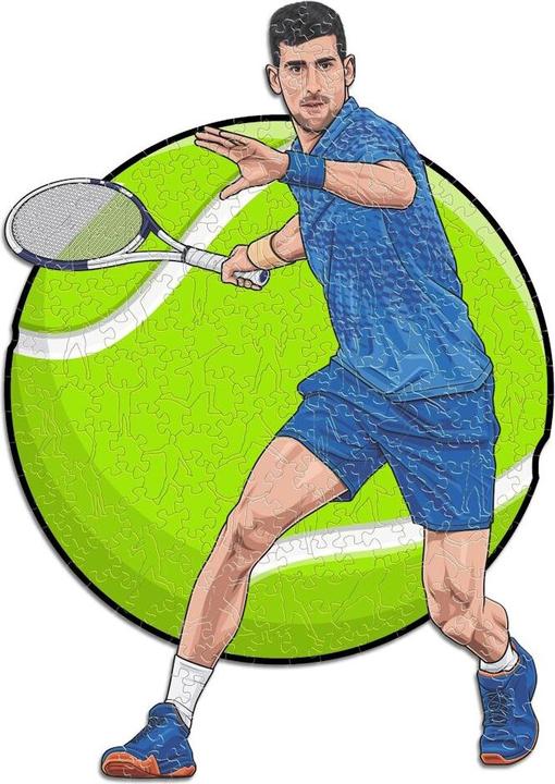Image du produit Iconic Novak Djokovic - Tennis - Puzzle en bois Taille M (270 pièces) (270 pièces)