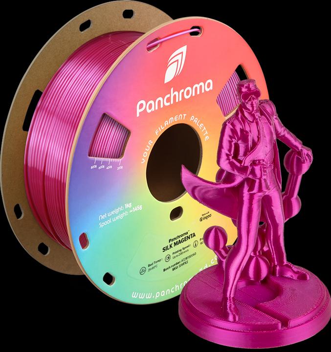 Produktbild Polymaker Panchroma™ PLA Silk (PLA, 1.75 mm, 1000 g, Rosa)