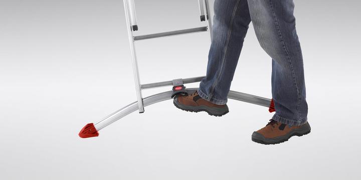 Produktbild Hailo S100 ProfiLOT, Aluminium Kombileiter 3-teilig, 3x12 Sprossen (Stehleiter, 48 cm)