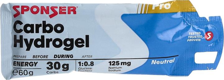 Actual product image Sponser Carbo Hydrogel (Neutral, 20 pcs., 60 g)