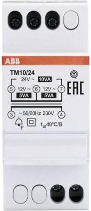 ABB Transformateur de sonnerie, 10W, primaire 230V / secondaire 12  24V ac, 85mm x 35mm x 65mm