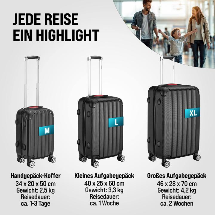 Image du produit Monzana Valise rigide avec accessoires Lot de 3