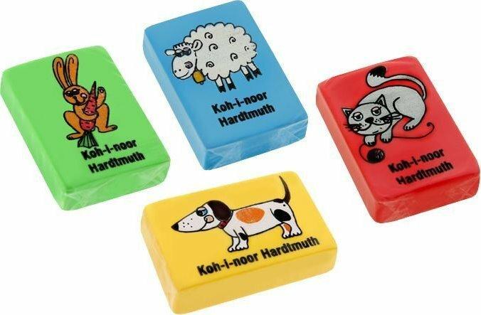 Produktbild Koh-i-Noor Kunststoff-Gummi-Tiere 1 Stück (Mix)