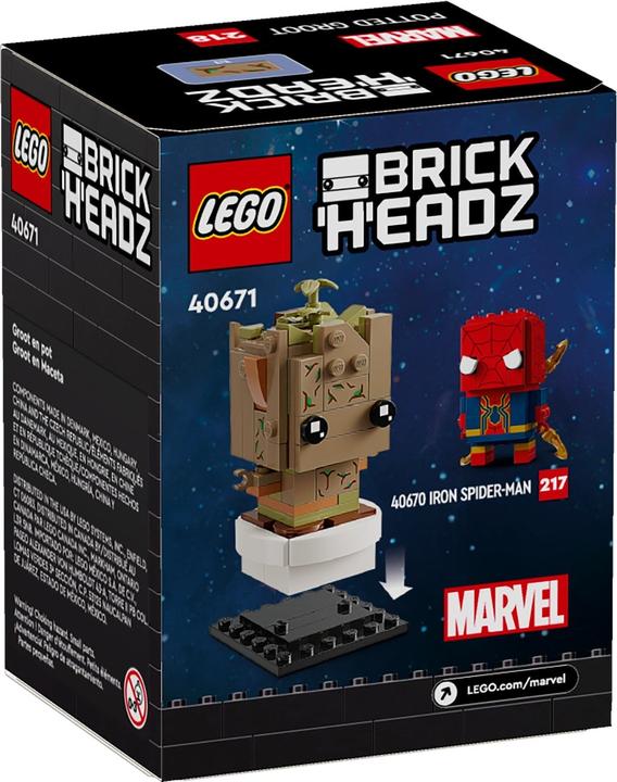 Produktbild LEGO Groot im Topf (40671, LEGO Brickheadz)