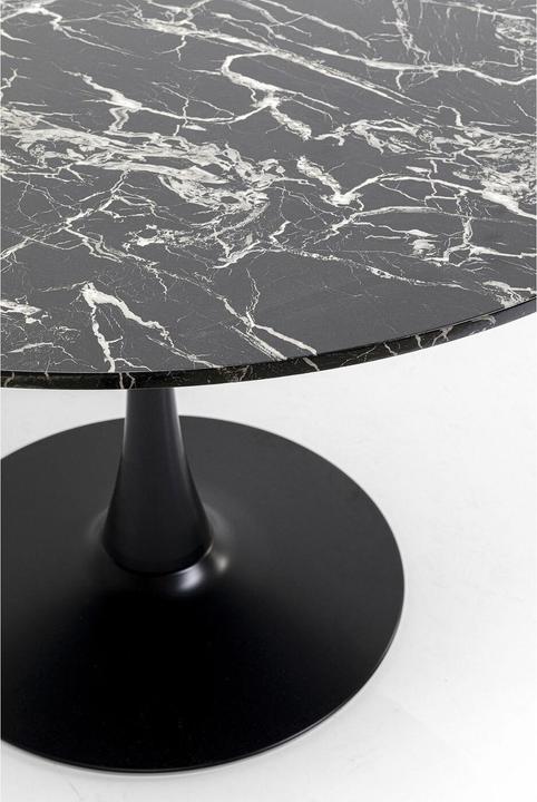 Actual product image Kare Design Table Schickeria Marble Black Ø110cm (110 x 110 x 74 cm)