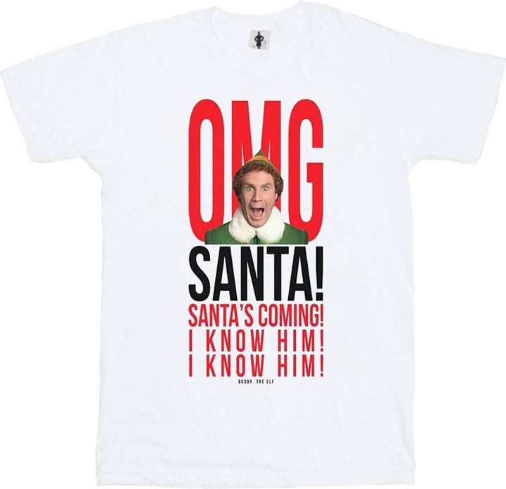Elf OMG Santa I Know Him TShirt Jungen