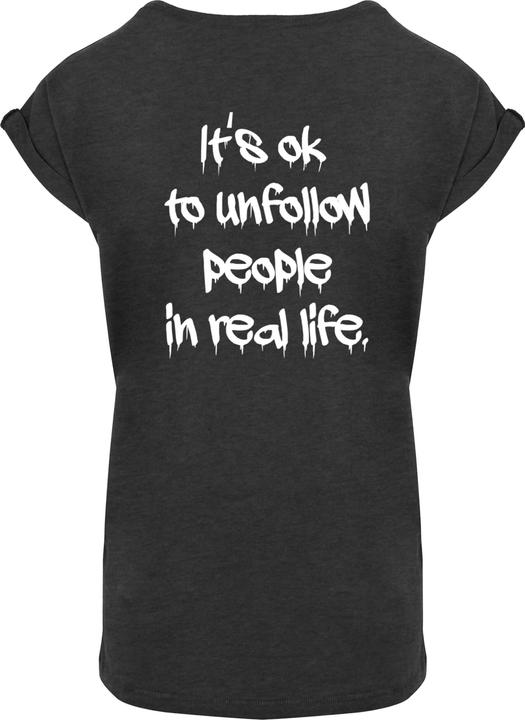 Produktbild Merchcode Ladies Unfollow Extended Shoulder Tee - 111691 (XXL)