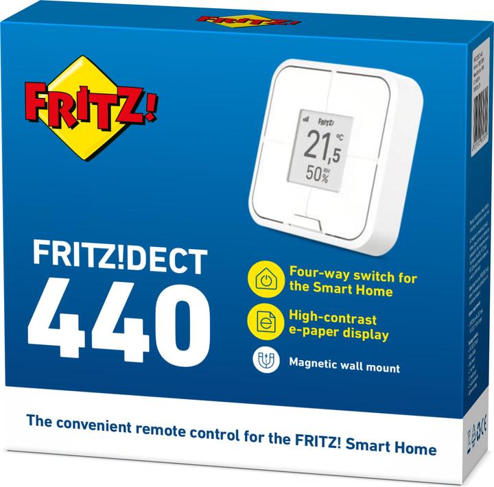 Produktbild AVM FRITZ!DECT 440 International (Switch, Remote Control, Remote Control for Smart Local Network, Co