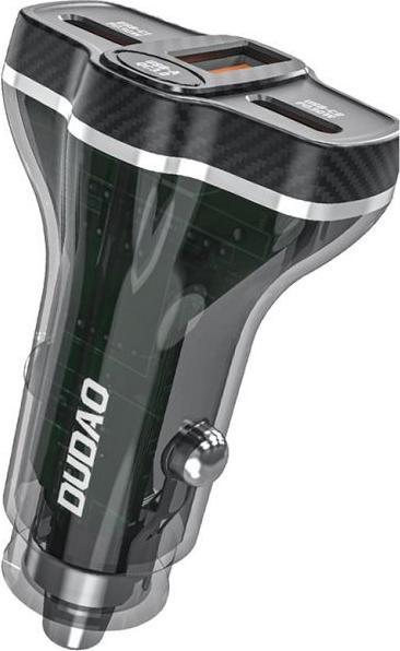 Dudao R78 78W Car Charger USB-C PD / 2xUSB-A QC - Black