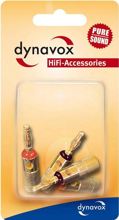 Produktbild Dynavox 205095 Bananenstecker-Set 4 Stück